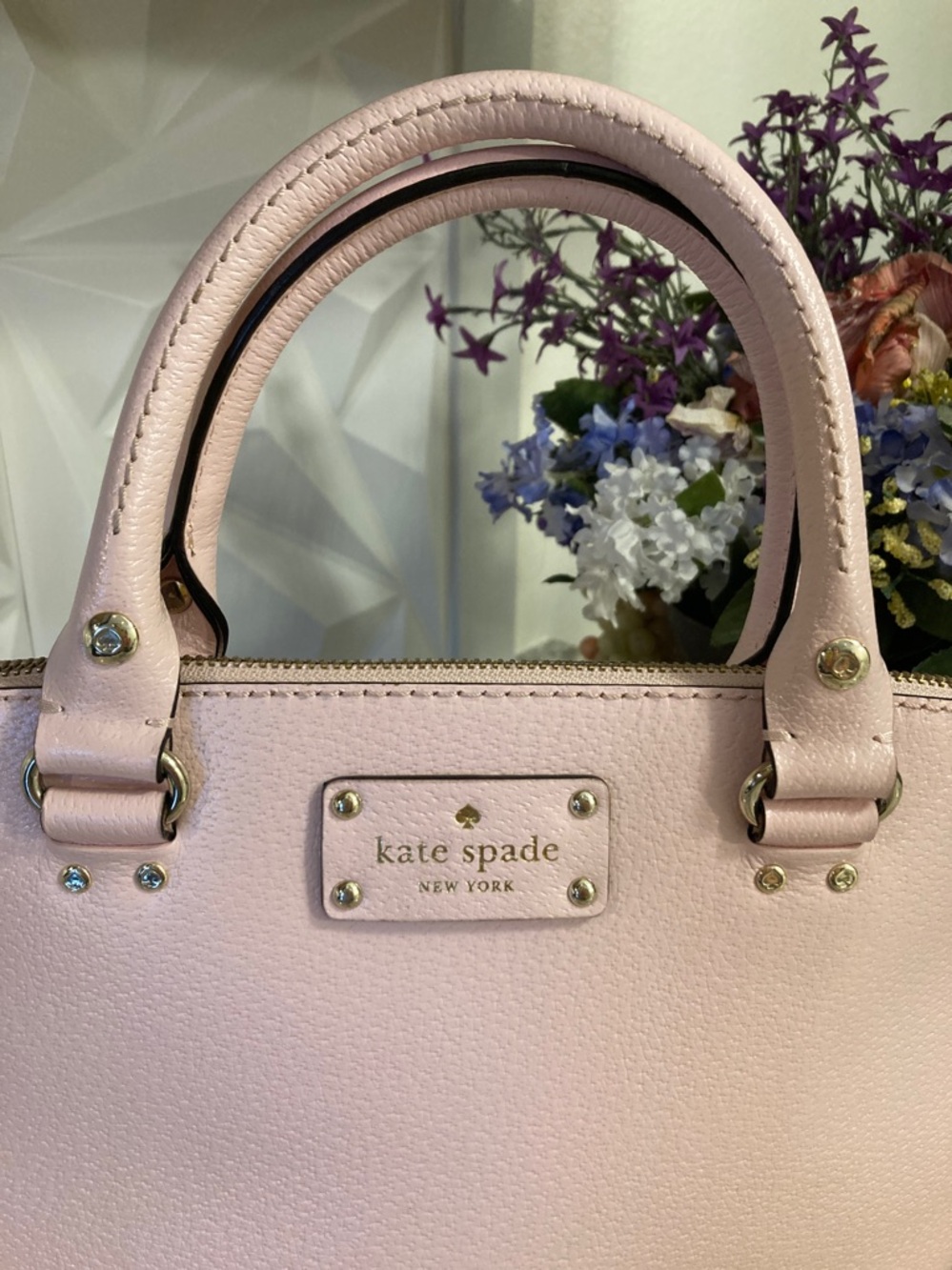 Kate Spade light pink structured Crossbody/top handle bag purse & wallet🩷 - Picture 3 of 13